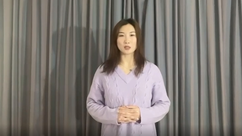 击剑奥运冠军许安琪show三八妇女节视频祝福